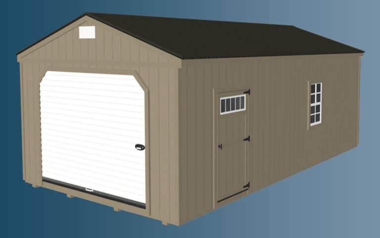 Gable Garage Value Series by Sunrise Stuctures