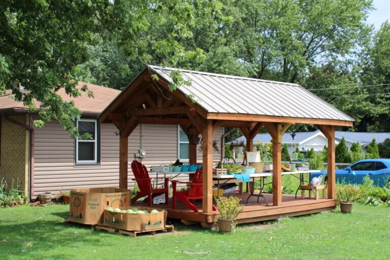 Backyard pavilion