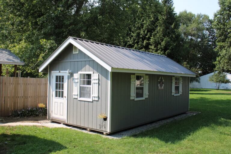 Outdoor backyard shed