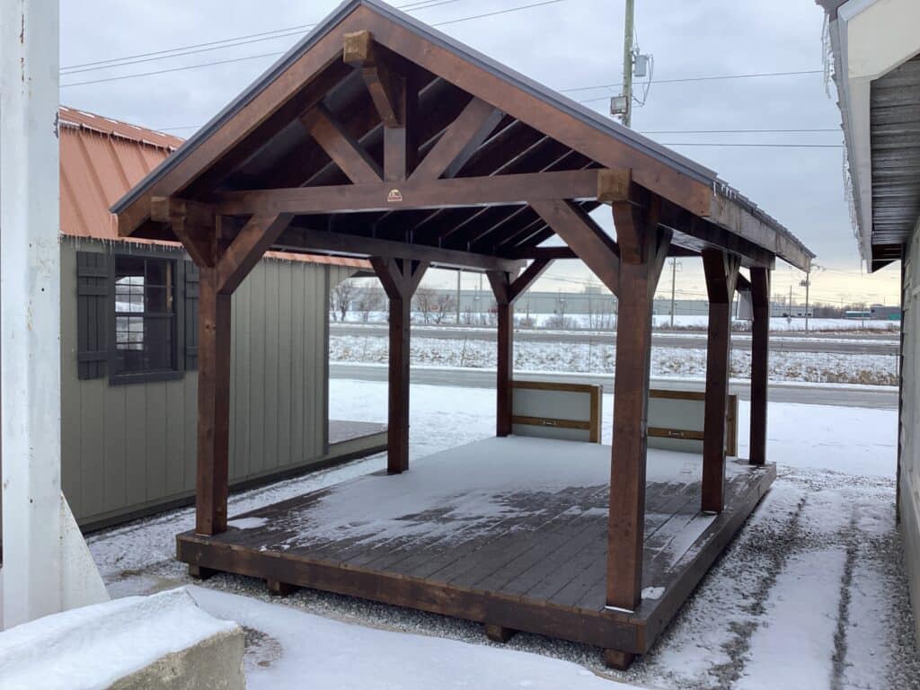 Rustic Pavilion: 10' x 16'