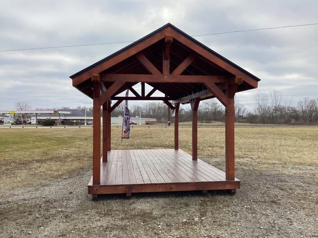 Rustic Pavilion: 10' x 20'