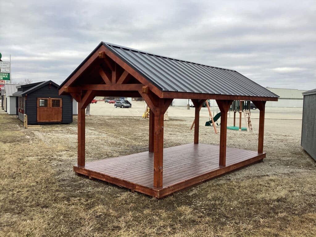 Rustic Pavilion: 10' x 20'
