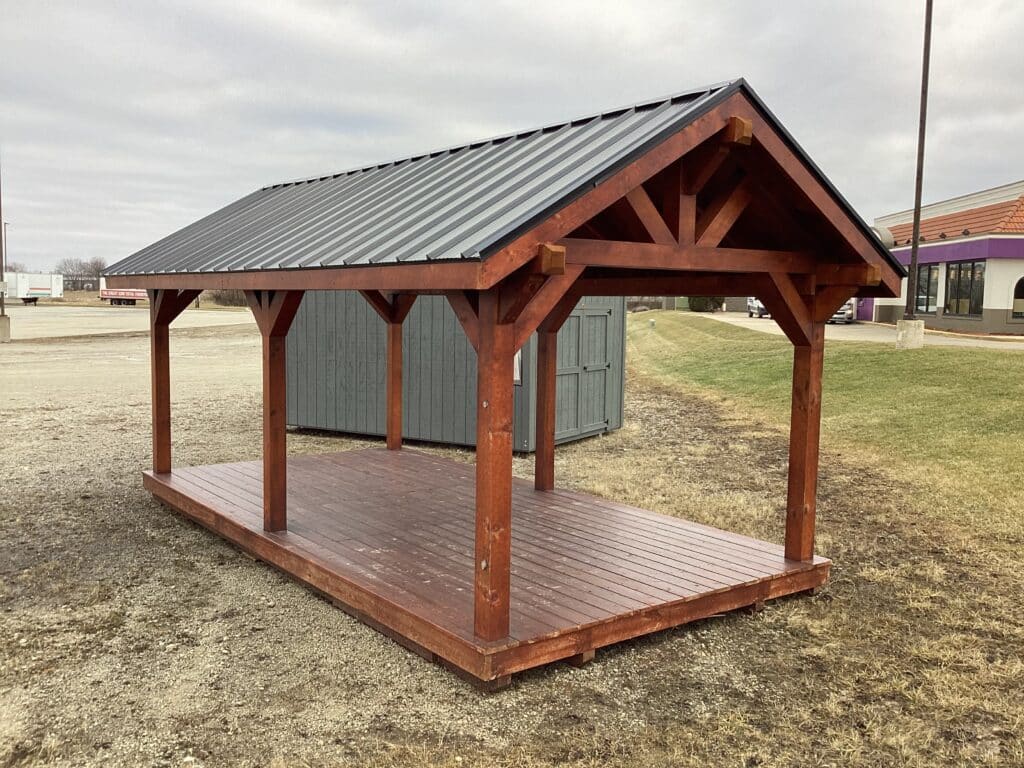 Rustic Pavilion: 10' x 20'
