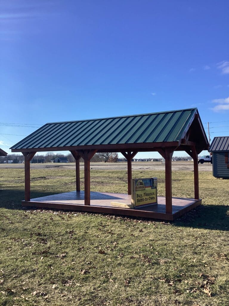 Rustic Pavilion: 12' x 20'