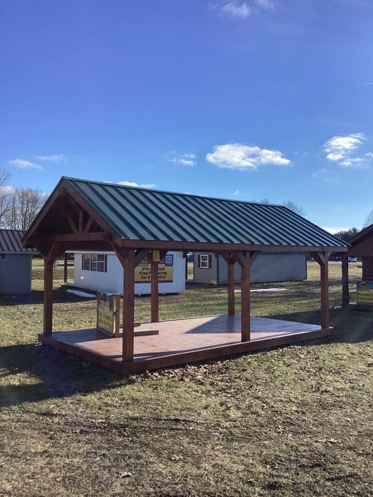 Rustic Pavilion: 12' x 20'