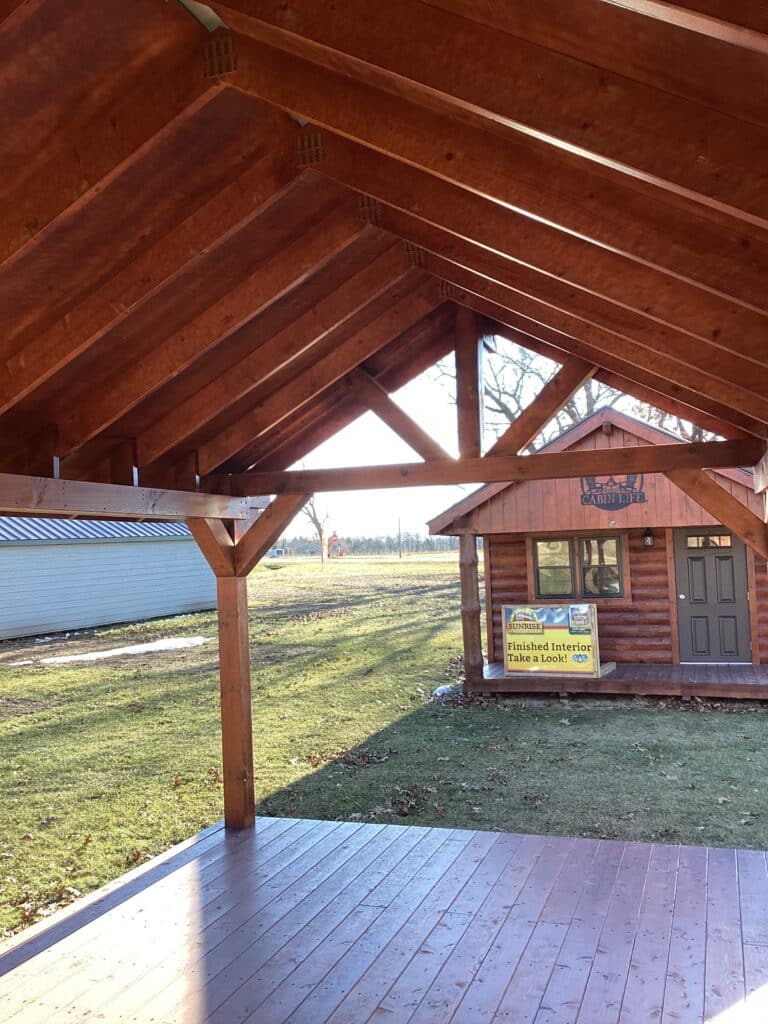 Rustic Pavilion: 12' x 20'