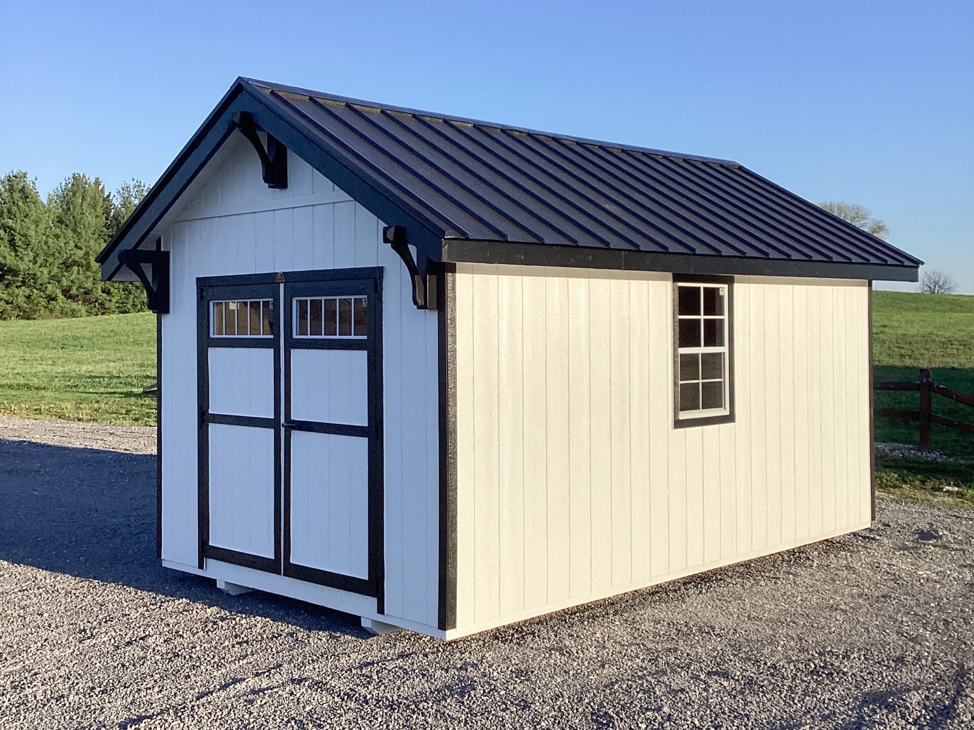 white utility shed for sale