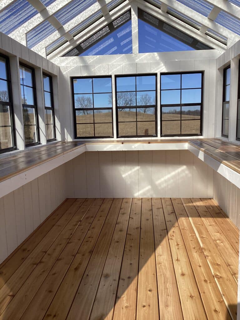 Greenhouse: 8' x 12'