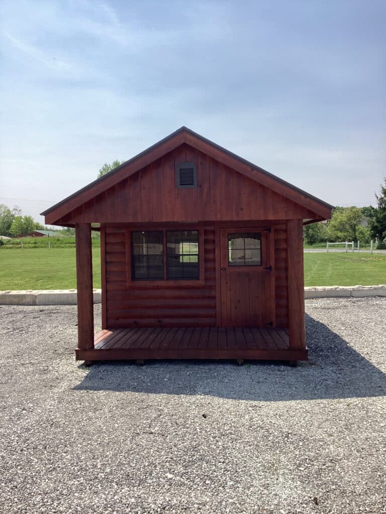 Gable Cabin Elite Log: 12' x 22'